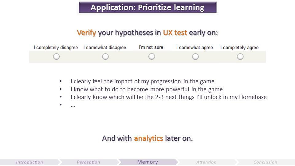 Prioritize Learning | Video Game UX